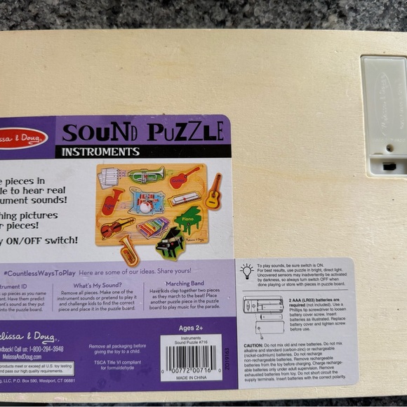 Melissa & Doug Musical Instruments Sound Puzzle - Picture 7 of 7